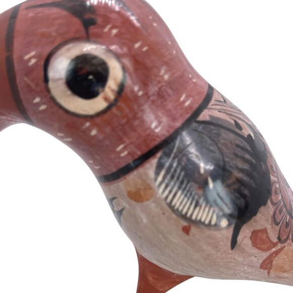 Tonala Mexico Pottery Hand Painted Toucan Ceramic Bird Folk Art Ceramic Vintage - Picture 9 of 12